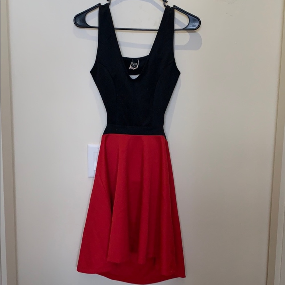 Black and red dress